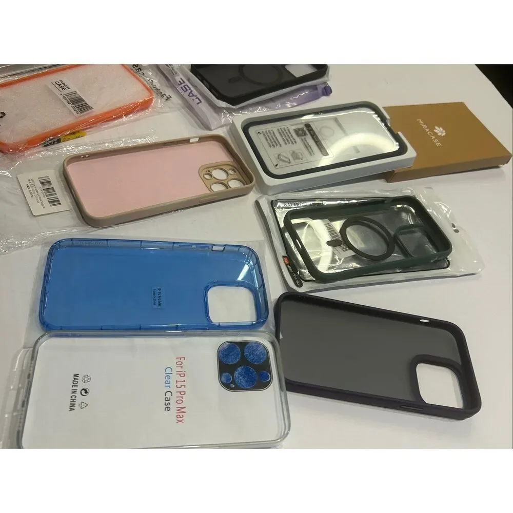 IPhone 15 Pro Max Cell Phone Cases Covers Lot of 10 Cell Phone Cases Only All Ne